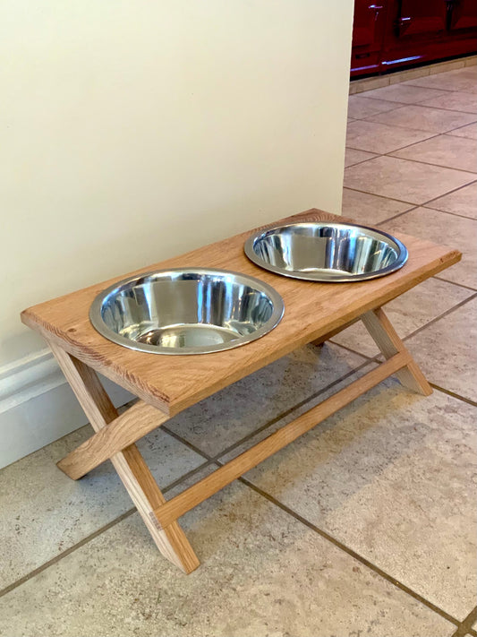 Oak Friendship Dog Bowls - Large